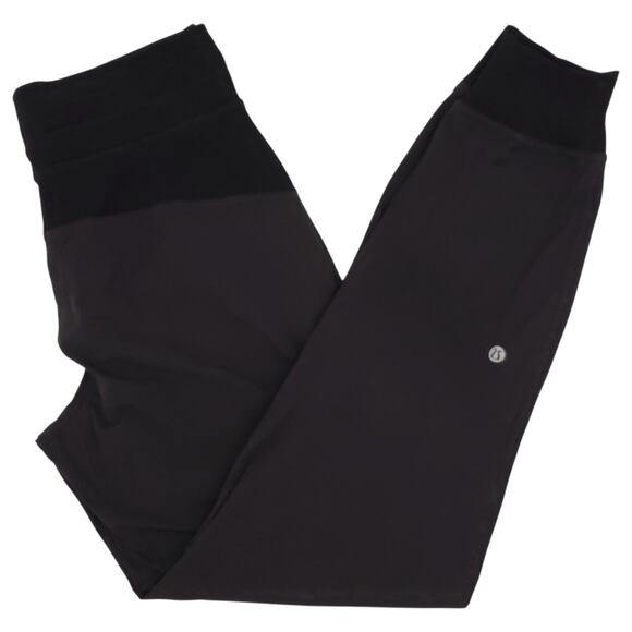 Lululemon Joggers Womens 4 Black Drawstring Pants Athletic Gym - Picture 1 of 12